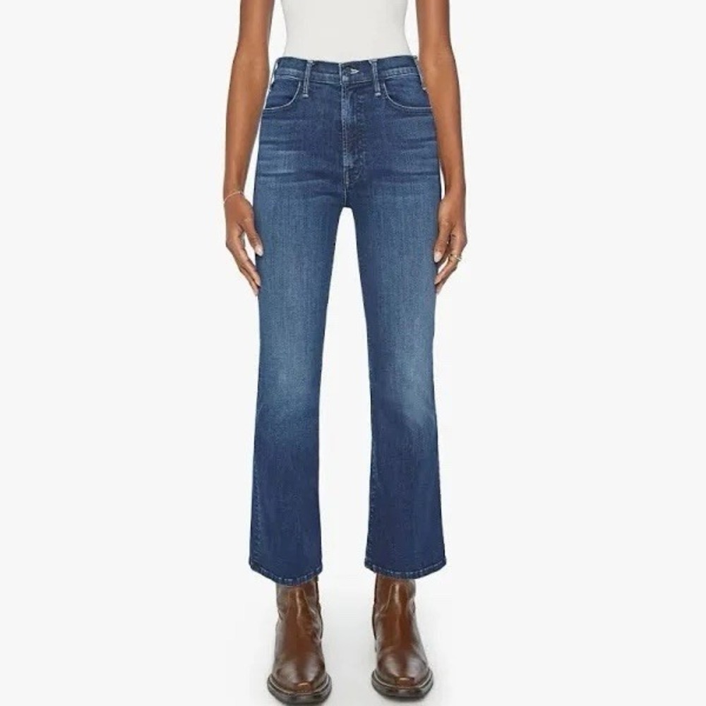 MOTHER The Hustler Ankle Jeans in Heirloom Dark Wash Size 30 Flare